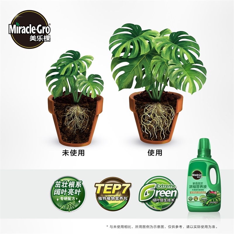 美乐棵天南星科营养液观叶植物海芋龟背竹专用肥绿植室内盆栽肥料-图0