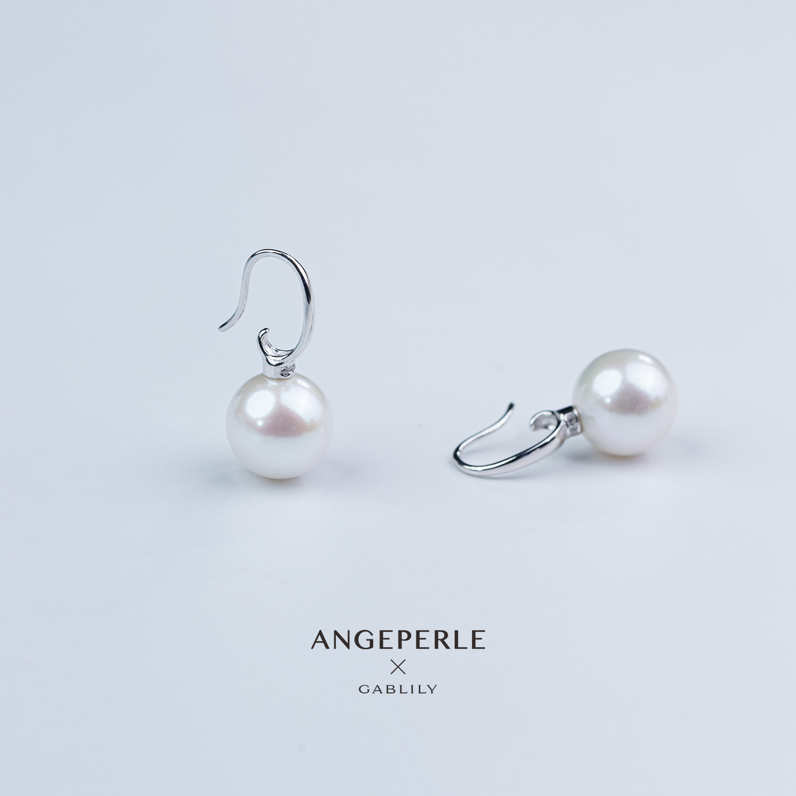 ANGEPERLE/天使之泪淡水珍珠珈白丽耳饰时尚气质S925银11-12mm,淘宝优惠券,粉丝福利购,淘宝优惠卷