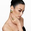 MOH Gold Label Gold Fu Shi Green Crystal Stacked Ring