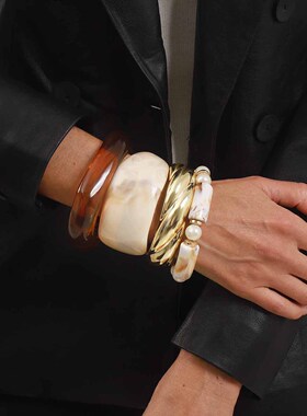 跨境热销波西米亚风亚克力手镯精