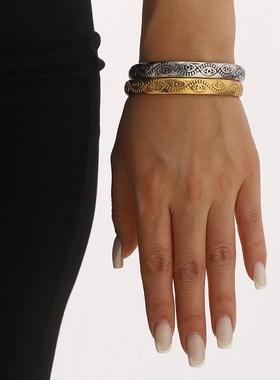 ZB0384跨境法式复古ins风不锈钢