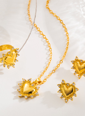 欧美风ins小众气质高级感爱心水