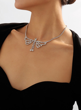 跨境几何创意颈链时尚立体蝴蝶满