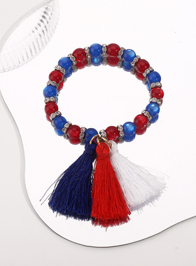 波西米亚民族风手工串珠手链欧美