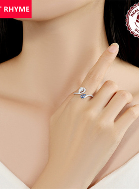 跨境直供S925纯银经典百搭错位镶