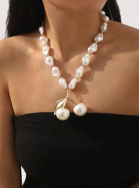 12617法式巴洛克不规则珍珠樱桃