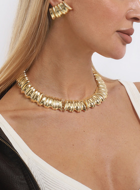 个性夸张金属质感轻奢高级感首饰