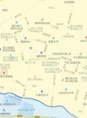 金华市浦江县地图2025高清定制城市交通卫星影像办公会议室挂图