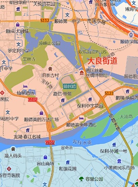 佛山市顺德区地图2025新版行政区划图街道交通办公室挂图高清防水