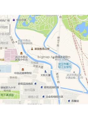 武汉市青山区地图2025高清定制城市交通卫星影像办公会议室挂图