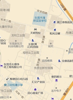 东莞市黄江镇地图2025新版行政区划图街道交通办公室挂图高清防水