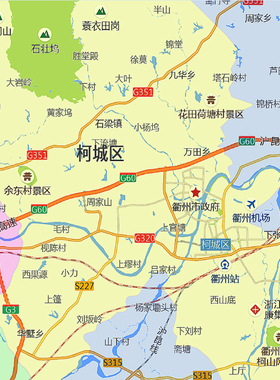 衢州市地图2025年行政区划市区主城区街道交通地图定制图片素材