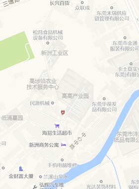东莞市高埗镇地图2025新版行政区划图街道交通办公室挂图高清防