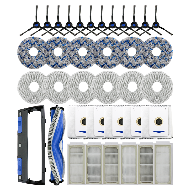 适用于科沃斯扫地机T30 PRO配件滚刷边刷抹布尘袋滤网清洁液耗材,淘宝优惠券,粉丝福利购,淘宝优惠卷