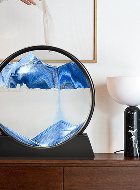 创意流沙画摆件玻璃漏客厅