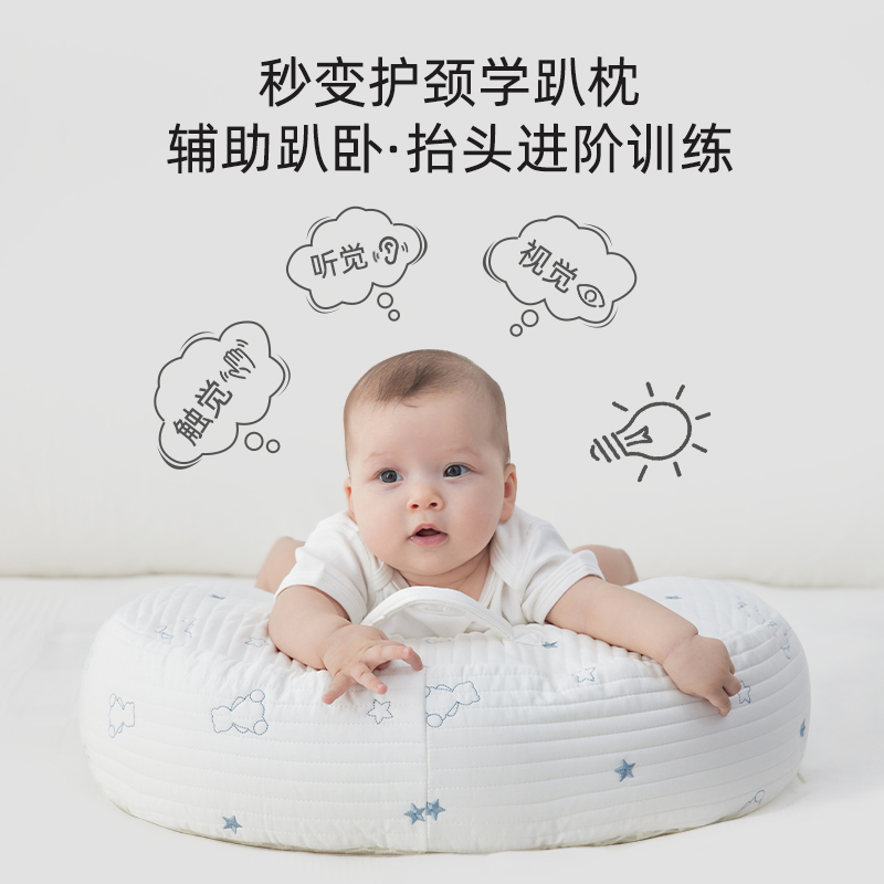 imomoto喂奶斜坡垫哺乳枕婴儿防吐奶斜坡垫安抚宝宝防溢呛奶神器