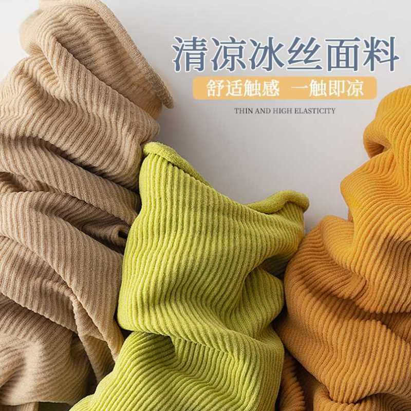 冰冰袜夏季薄款夏天冰丝堆堆袜黑色乐福鞋小皮鞋中筒袜子搭配女夏