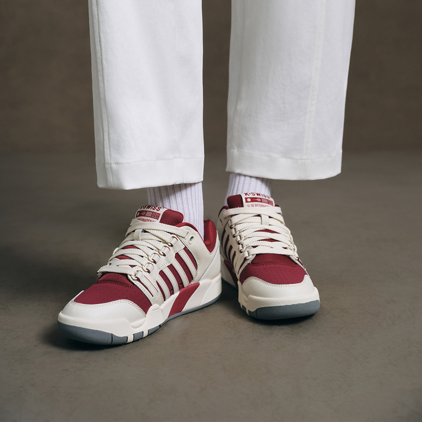 [新年限定]KSWISS盖世威板鞋男26春新款经典满贯鞋红色休闲鞋情侣,淘宝优惠券,粉丝福利购,淘宝优惠卷