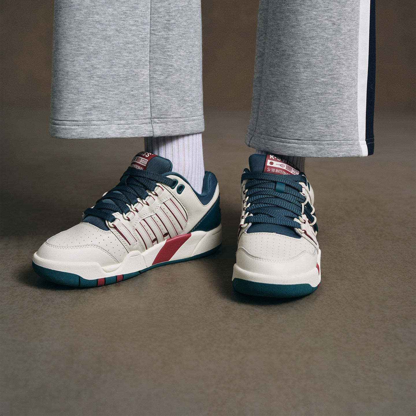 [新年限定]KSWISS盖世威板鞋男26春新款经典满贯鞋红色休闲鞋情侣,淘宝优惠券,粉丝福利购,淘宝优惠卷