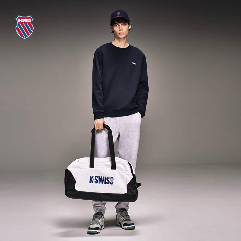 KSWISS盖世威卫衣男 冬季潮流保暖时尚百搭休闲套头衫1010833 - 图0