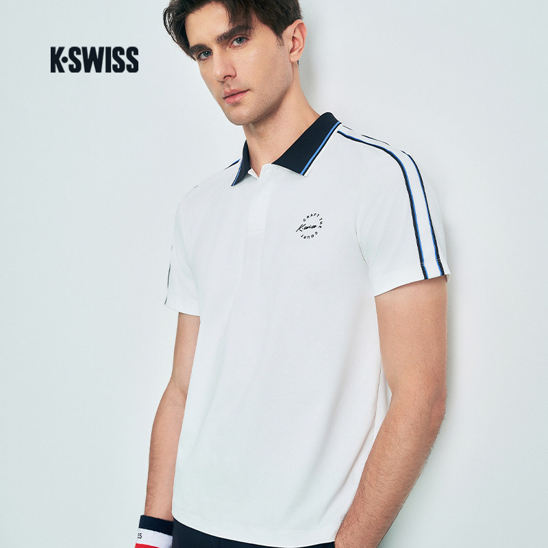 KSWISS盖世威男POLO衫 新款凉感舒适百搭运动短袖网球服 1011555,淘宝优惠券,粉丝福利购,淘宝优惠卷