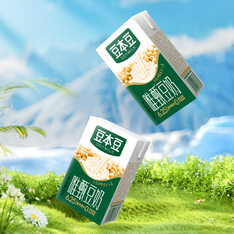 豆本豆唯甄原味豆奶250ml*24盒整箱植物蛋白饮料营养多口味早餐奶