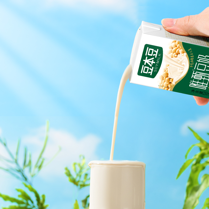 豆本豆唯甄原味豆奶250ml*24盒装整箱营养早餐奶代餐植物蛋白饮料