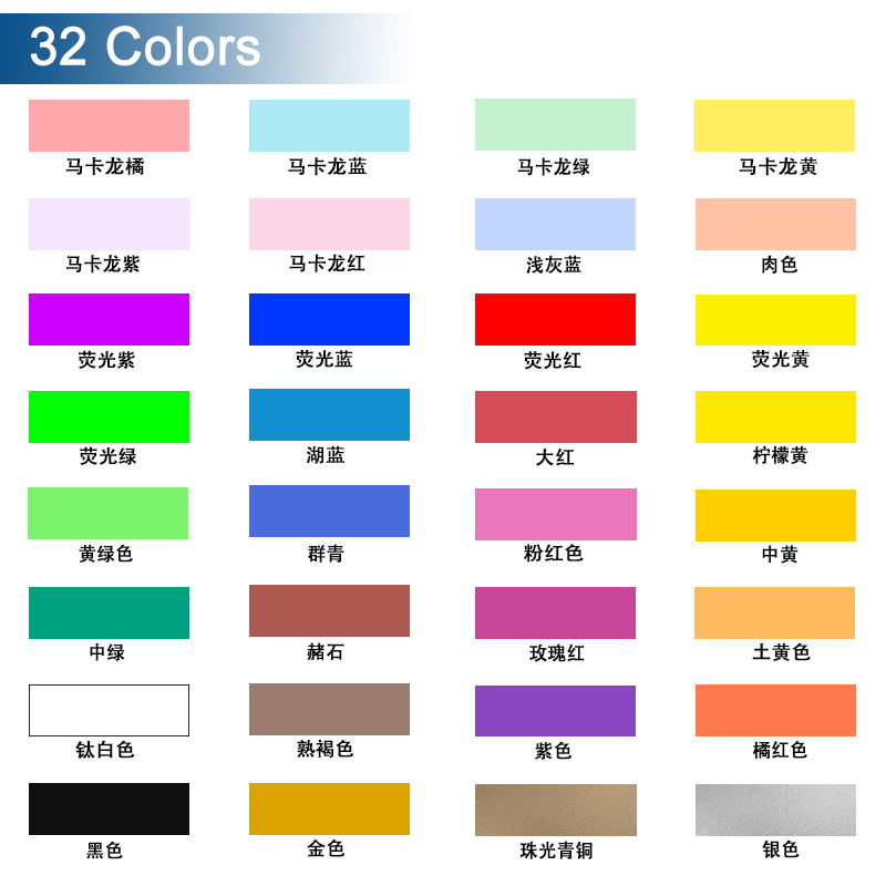 SAGUD高达模型24色30ml多用途绘画喷笔喷枪专用水性丙烯颜料套装 - 图2