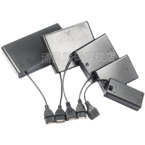 5号电池盒仓座2/3/4/8节带盖开关USB电源接口4.5/6电源led灯牌12v - 图3