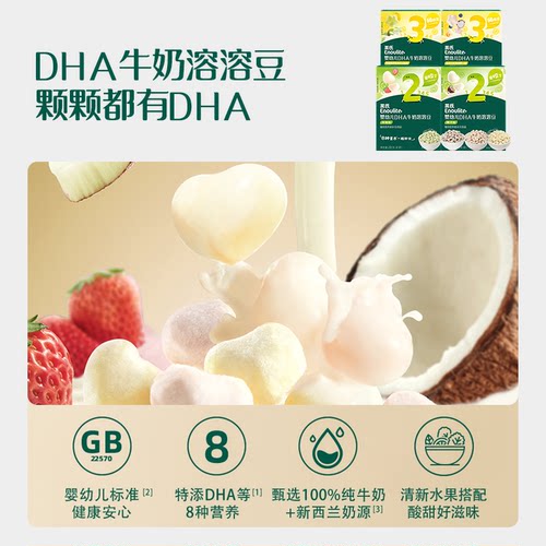 英氏婴幼儿小零食泡芙小馒头宝宝磨牙棒手指饼干英式米饼水果溶豆 - 图3
