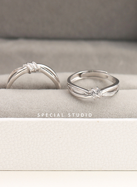 special韩版情侣戒指925纯银男