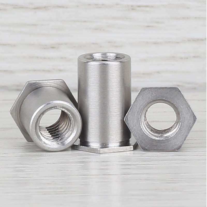 304不锈钢通孔压铆螺母柱板压件SOS-3.5M4 M4*x3x4x5x8x10x12x22 - 图2