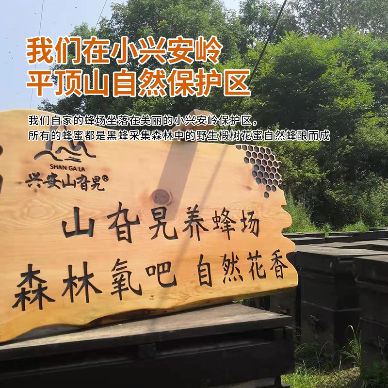 东北蜂蜜 长白山野生椴树雪蜜纯正天然野生农家自产黑蜂蜜原蜜1kg