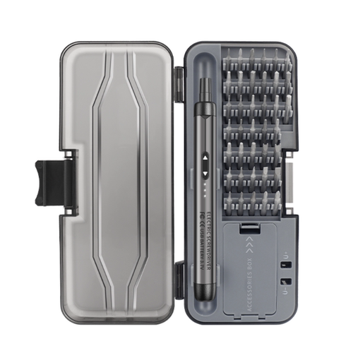 鹿仙子电动螺丝刀套装充电式小型精密笔记本电脑拆机家用维修工具 - 图3