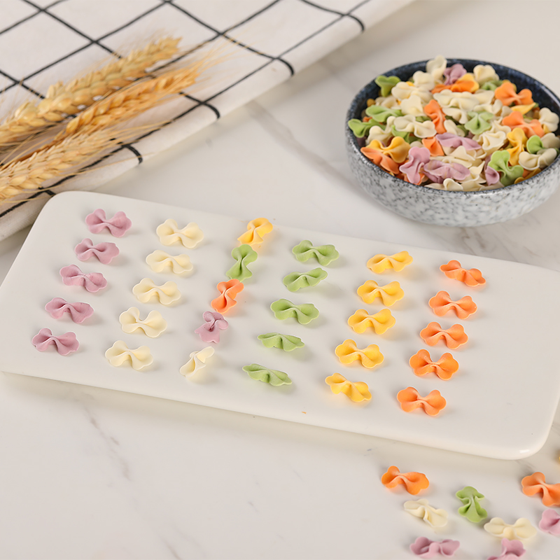 U蝴蝶面儿童面条果蔬粒粒碎碎挂面无添加盐罐送宝宝婴幼儿辅食谱