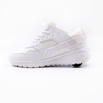 2G022 Storm Walking Shoes Men And Women Students Adults Children Wheels Skating Shoes Light Breathable Net Face Single Wheels Wheels Shoes All Season Round