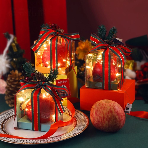 Apple, рождественский защитный амулет, прозрачная подарочная коробка, подарок на день рождения