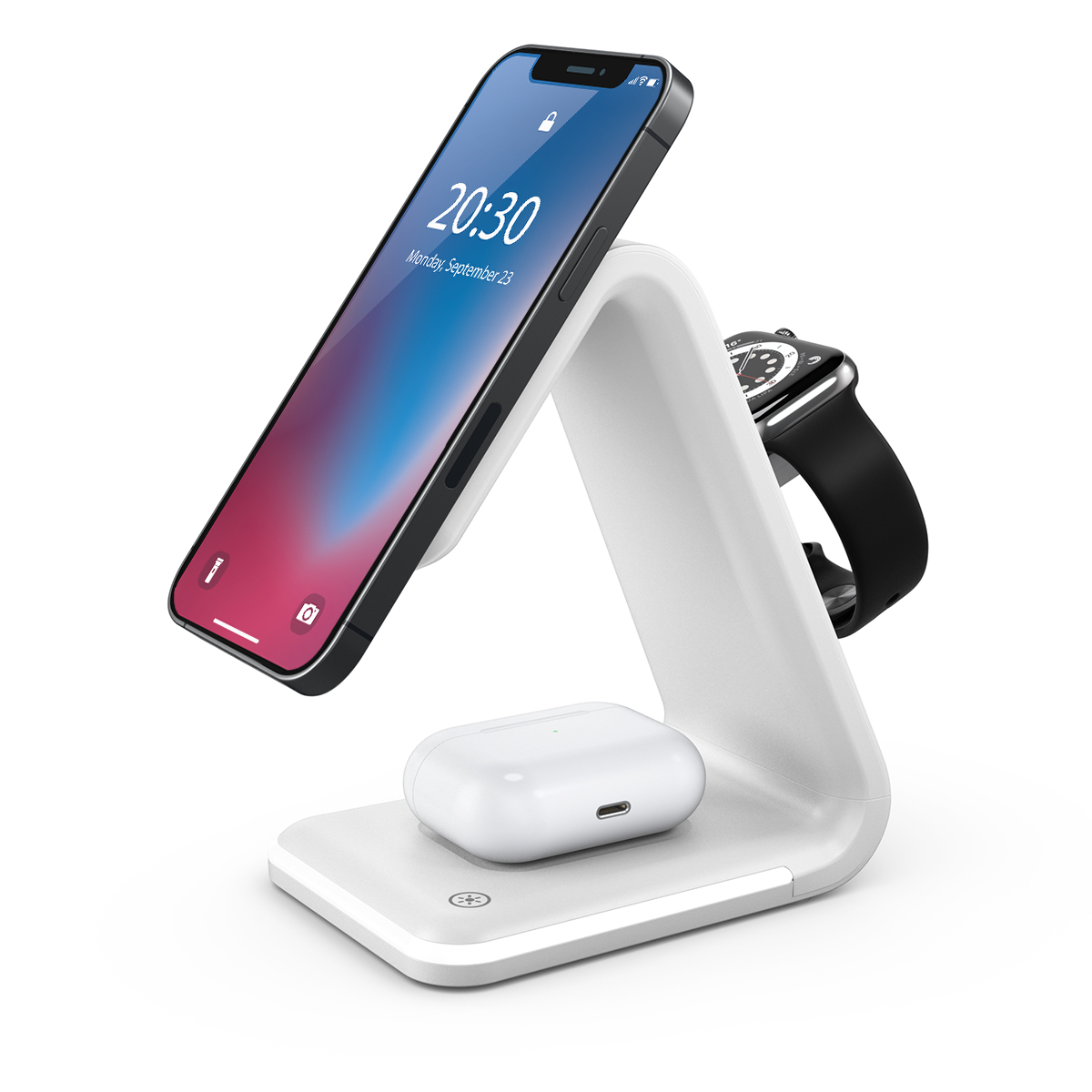 MagSafe三合一无线充电器适用苹果15ProMax磁吸式13手表iWatch7底座iPhone14手机airpods3耳机applewatch支架-图3