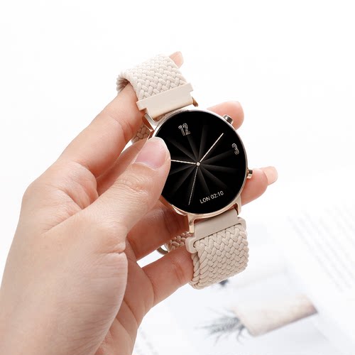 适用华为gt2手表gt3表带watchgt2智能Magic2尼龙watch3pro编织帆布米兰运动S1小米Color女GT1高级新款 - 图2