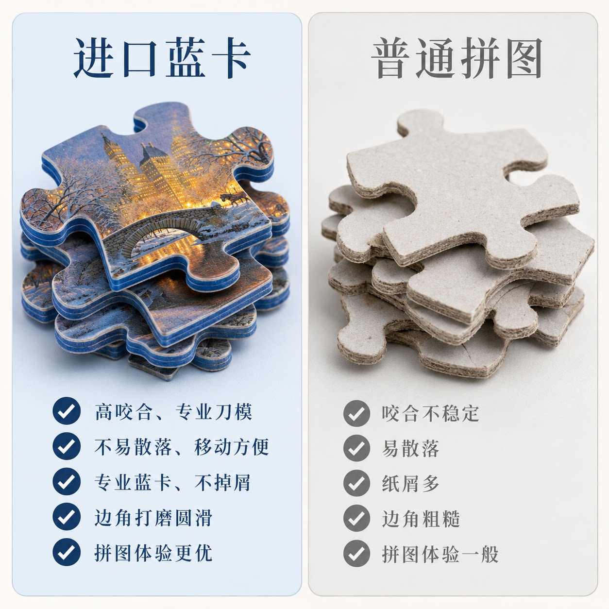 Cobble Hill进口拼图成人1000片冬日中央公园冬季景色高难度拼图