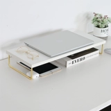 Компьютер добавил элегантную дисплей на рабочей стойке, хранения, наборы экрана, высокая базовая полка простые