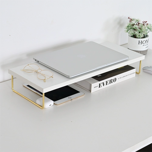 Компьютер добавил элегантную дисплей на рабочей стойке, хранения, наборы экрана, высокая базовая полка простые