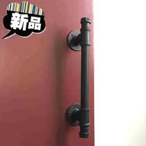 New minimalist Plumbing Big Lada Hand Wooden Door Gate Ktv Hotel Bag Compartment Special Door Handle Clear black