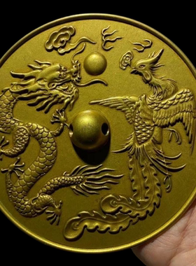 结婚礼品龙凤呈祥铜镜新娘铜