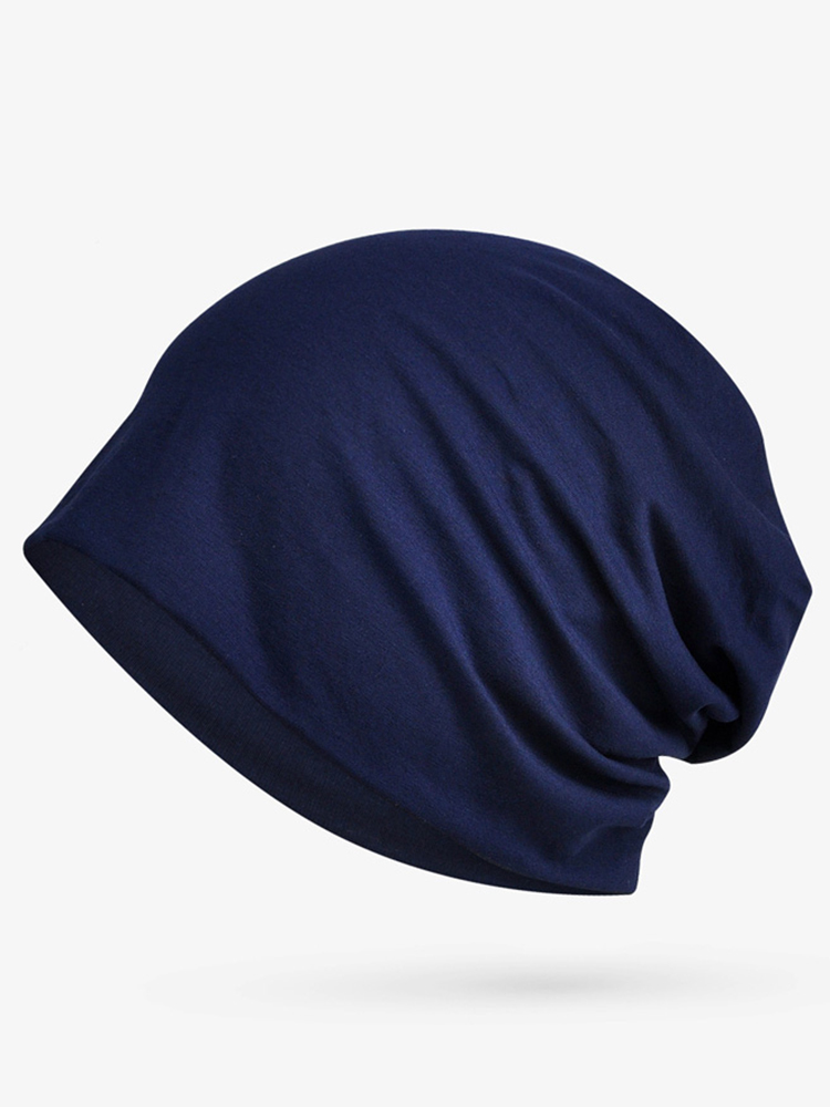 纯棉帽子包头帽女款月子帽产后秋冬冷帽空调防风光头睡帽男堆堆帽-图1