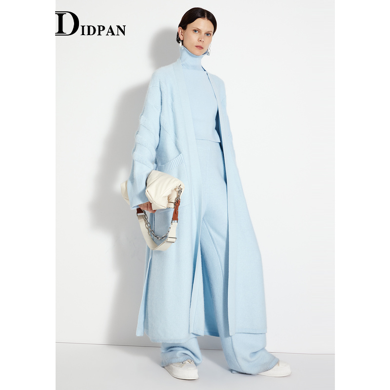 IDPAN女装简约百搭高领毛衫冬季新款时尚内搭背心女打底衫 - 图0