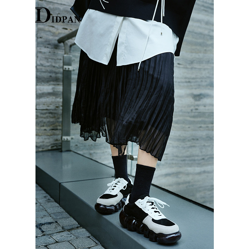 IDPAN黑色吊带裙春季新款时尚百搭简约气质v领显瘦针织长裙女,淘宝优惠券,粉丝福利购,淘宝优惠卷