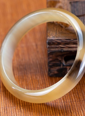 正品天然水牛角手镯亲人节日