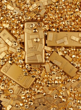 迷你小金条金砖聚宝盆一桶金相框专用小配件沙金小金砖金条小摆件