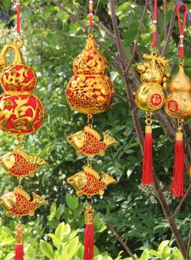 2024新品金色塑料葫芦挂件喜庆